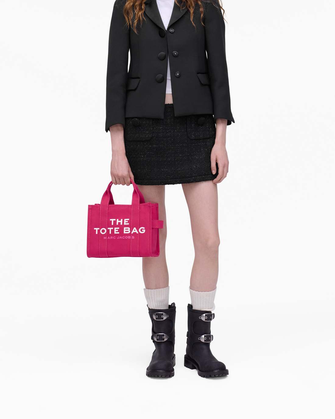 Marc Jacobs Essential - The Canvas Small Tote Bag Raspberry Pink