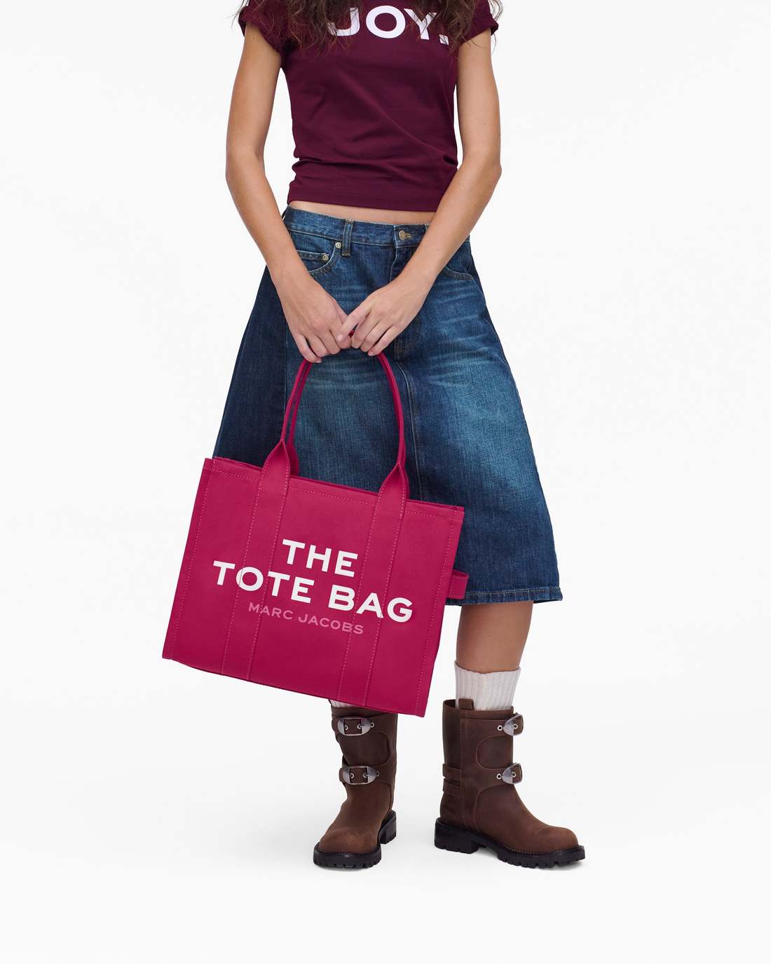 Marc Jacobs Best Seller - The Canvas Large Tote Bag Raspberry Pink