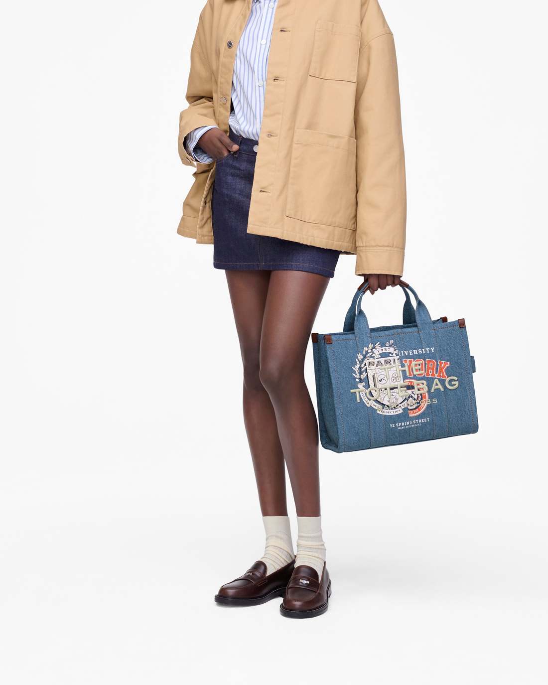 Marc Jacobs Best Seller - The A.P.C. X Marc Jacobs Denim Medium Tote Bag Washed Indigo