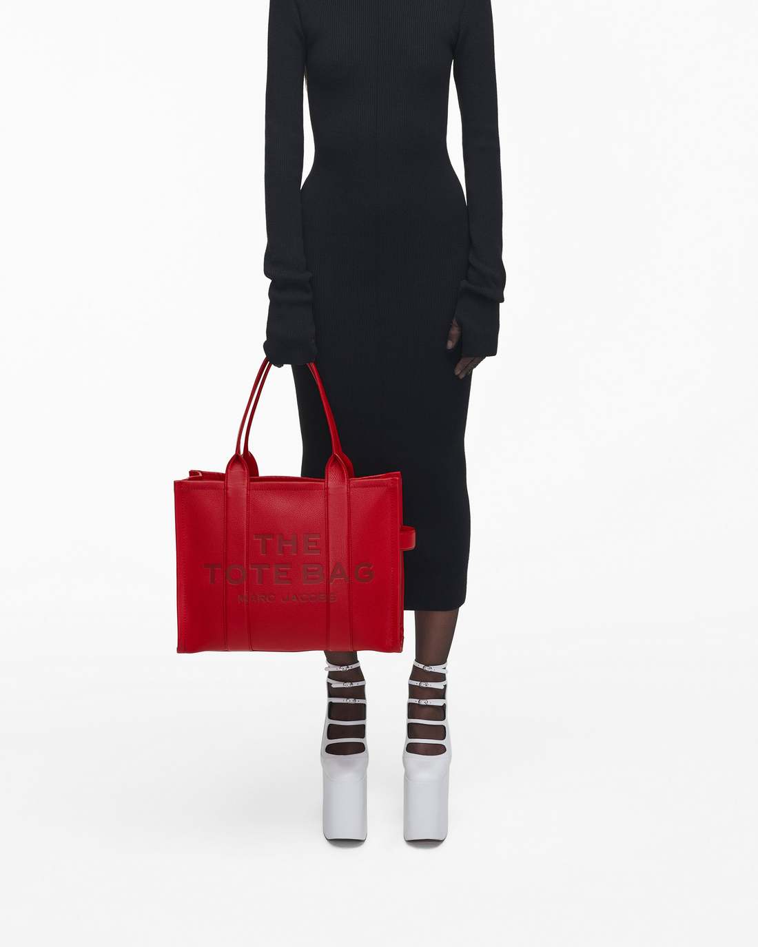 Marc Jacobs Trusted - The Leather Large Tote Bag True Red