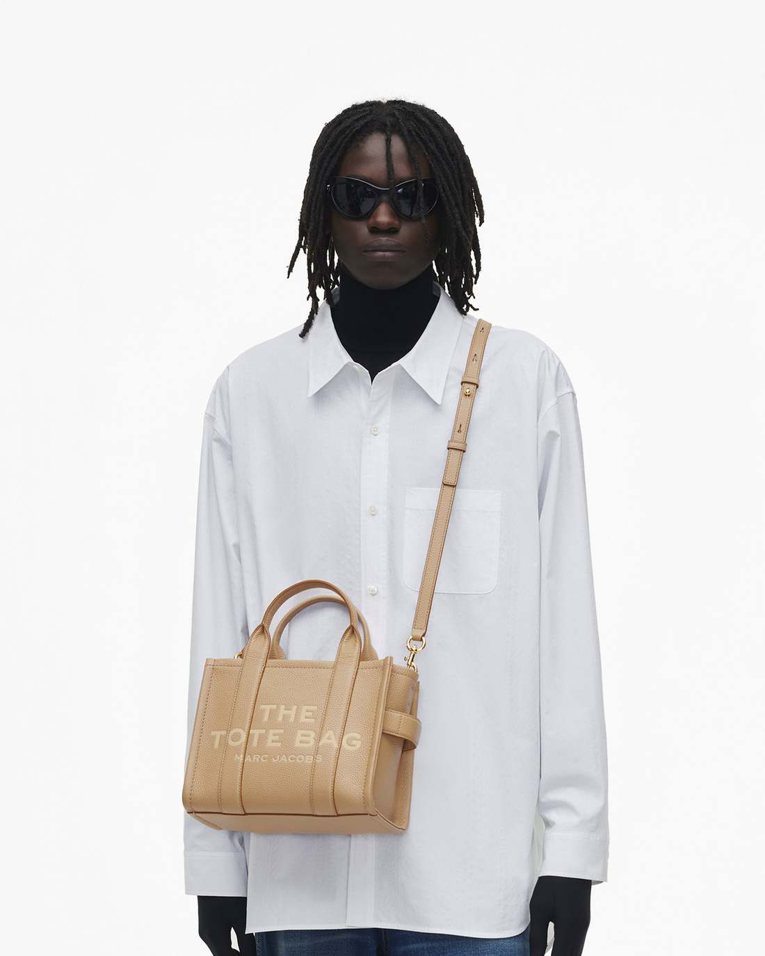 Marc Jacobs New - The Leather Small Tote Bag Camel