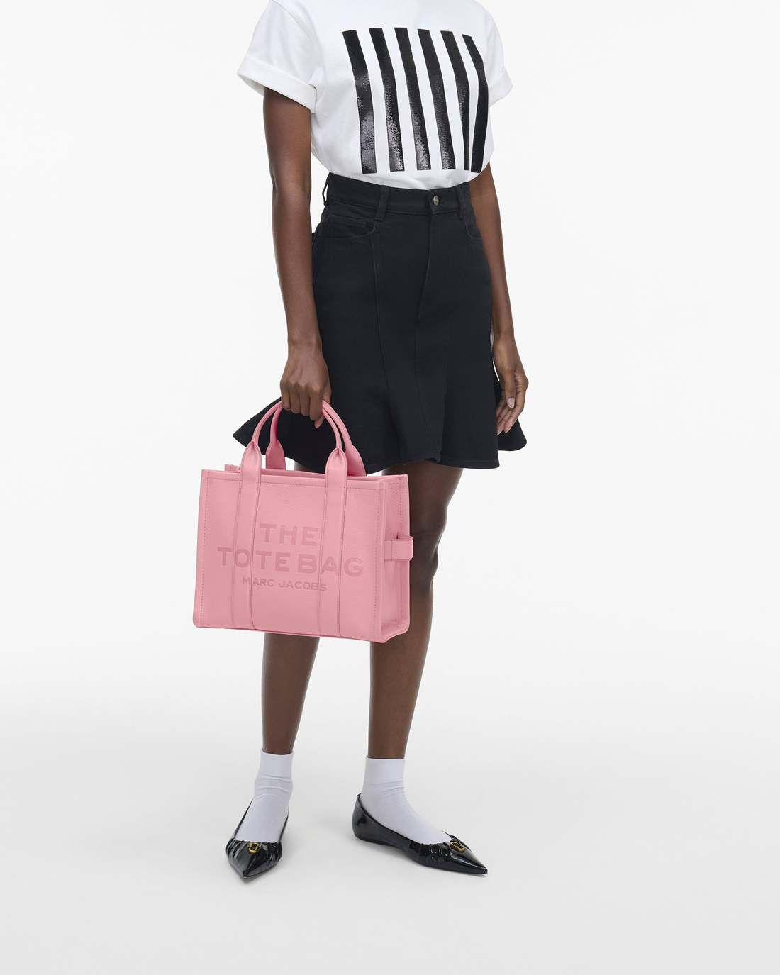 Marc Jacobs Exclusive - The Leather Medium Tote Bag Ribbon Pink