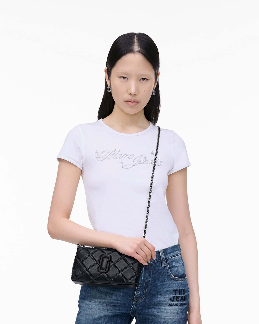 Marc Jacobs Quality - The Quilted Snapshot Convertible Shoulder Bag Black