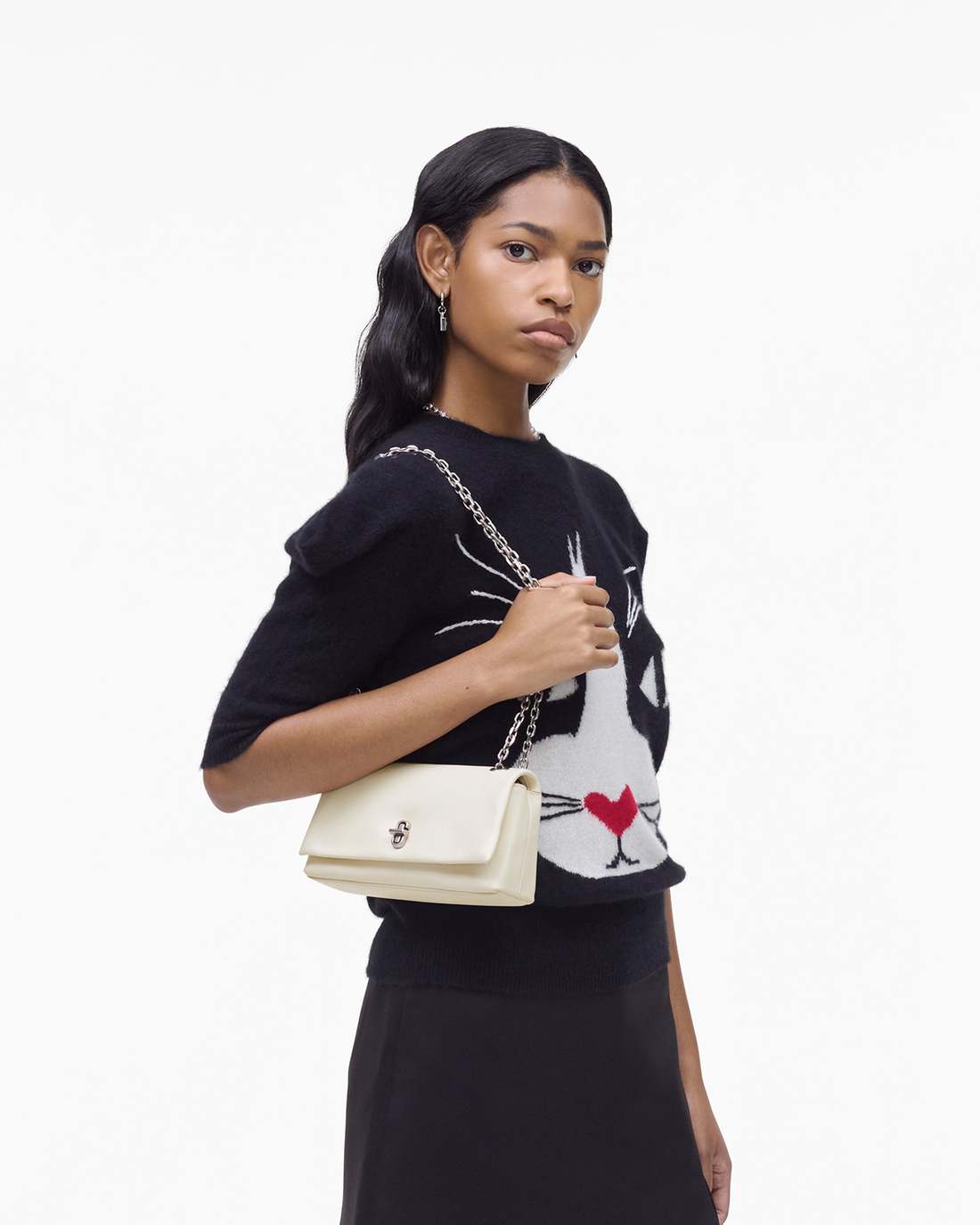 Marc Jacobs Hot Sale - The Dual Chain Mini Bag Cloud White