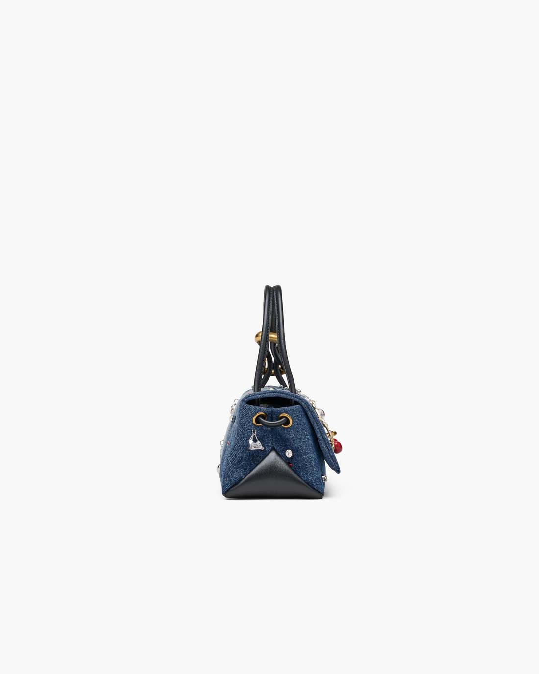 Marc Jacobs Top Pick - The Trinket Charm Denim Mini Dual Bag Medium Wash Multi