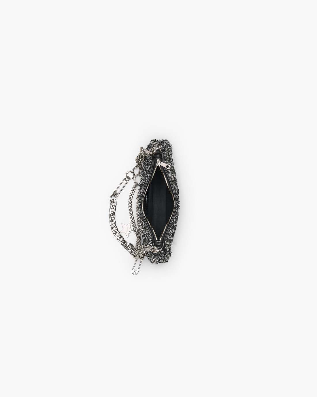 Marc Jacobs Top Pick - The Sequin Charm Shoulder Bag Silver