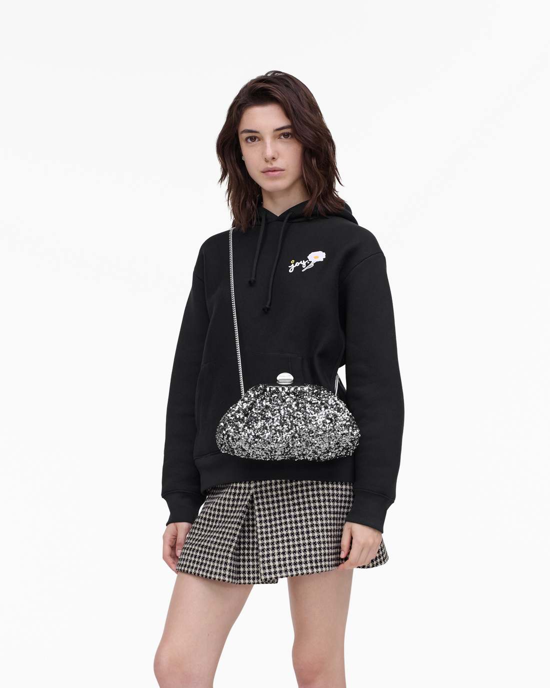 Marc Jacobs Value - The Sequin Glam Small Clutch Silver