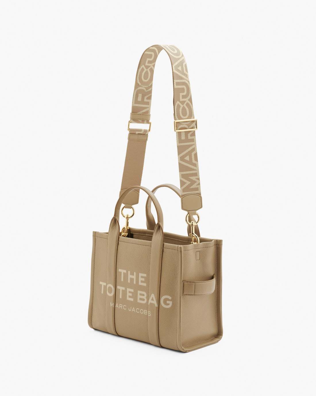 Marc Jacobs Smart Buy - The Outline Logo Webbing Strap Camel