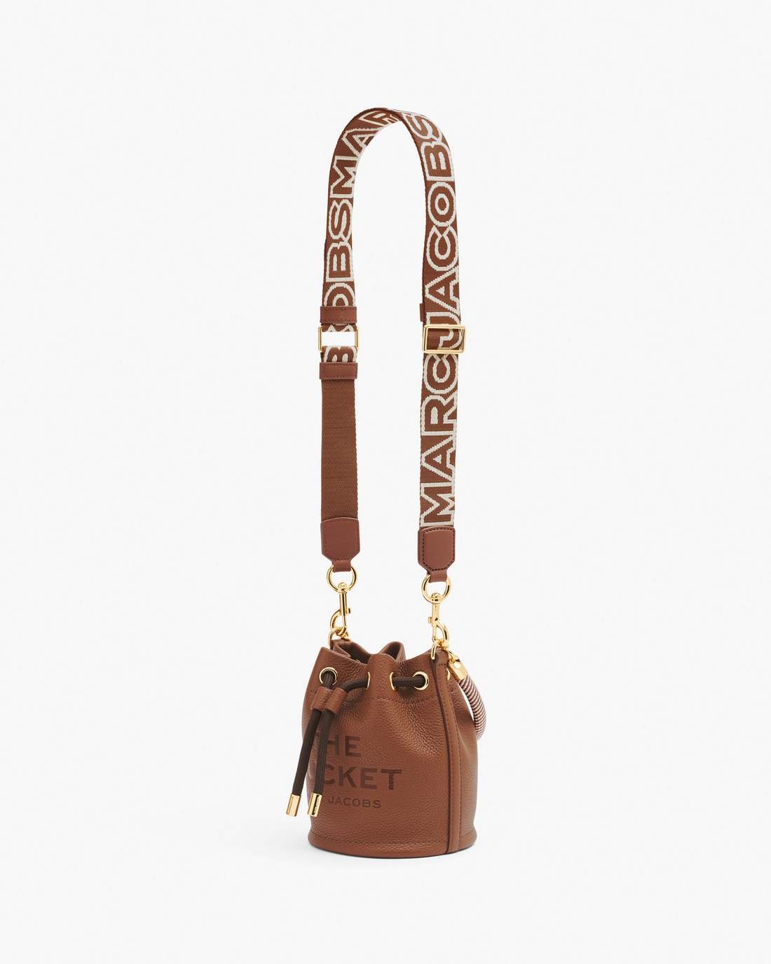Marc Jacobs Hot Sale - The Thin Outline Logo Webbing Strap Argan Oil Multi