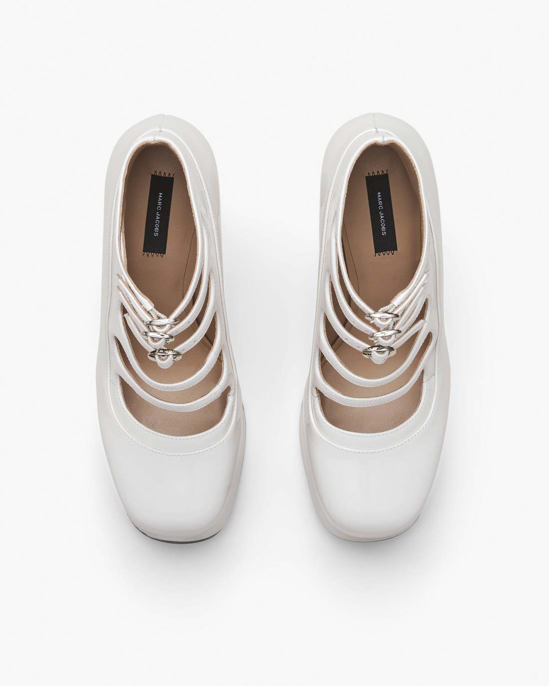 Marc Jacobs Quality - The Patent Leather Kiki Ankle Boot White