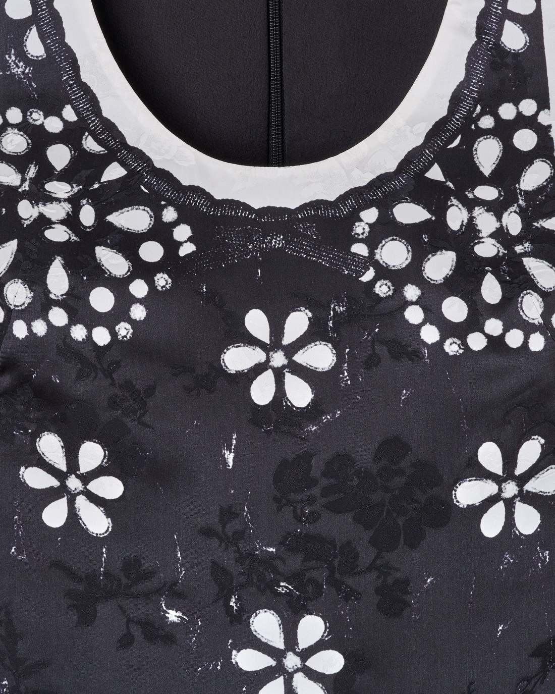 Marc Jacobs Discount - Trompe L'Oeil Eyelet Dress Black/White