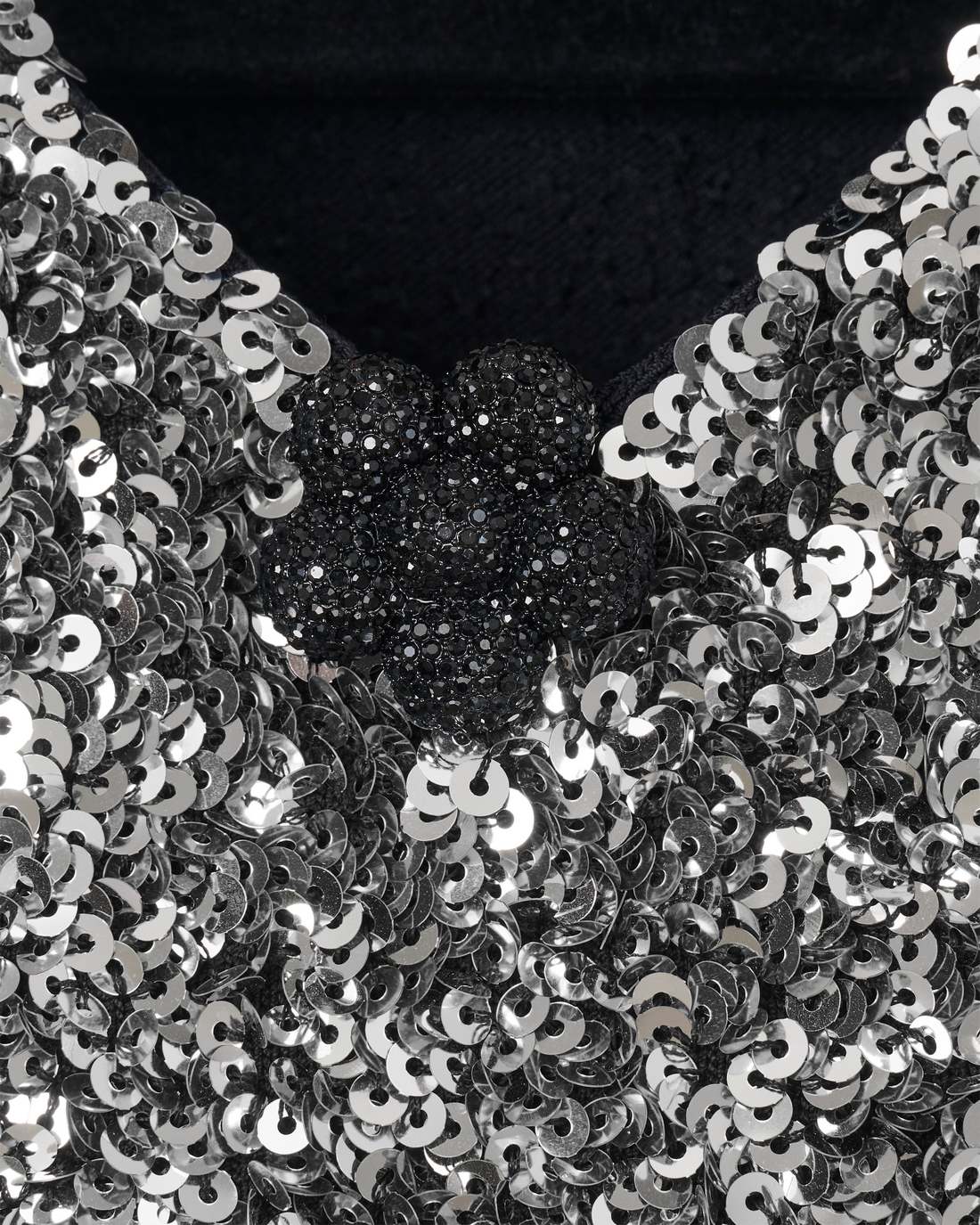 Marc Jacobs Latest - Sequin V-Neck Knit Dress Silver