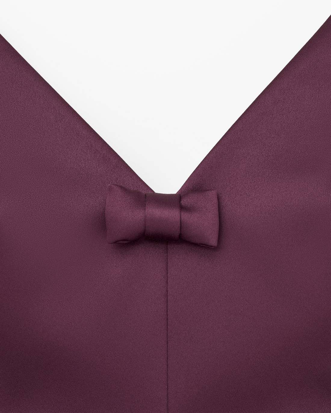 Marc Jacobs Premium - Satin Bow Dress Dark Plum