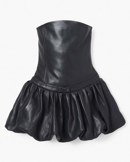 Marc Jacobs Great Value - The Leather Bubble Dress Black
