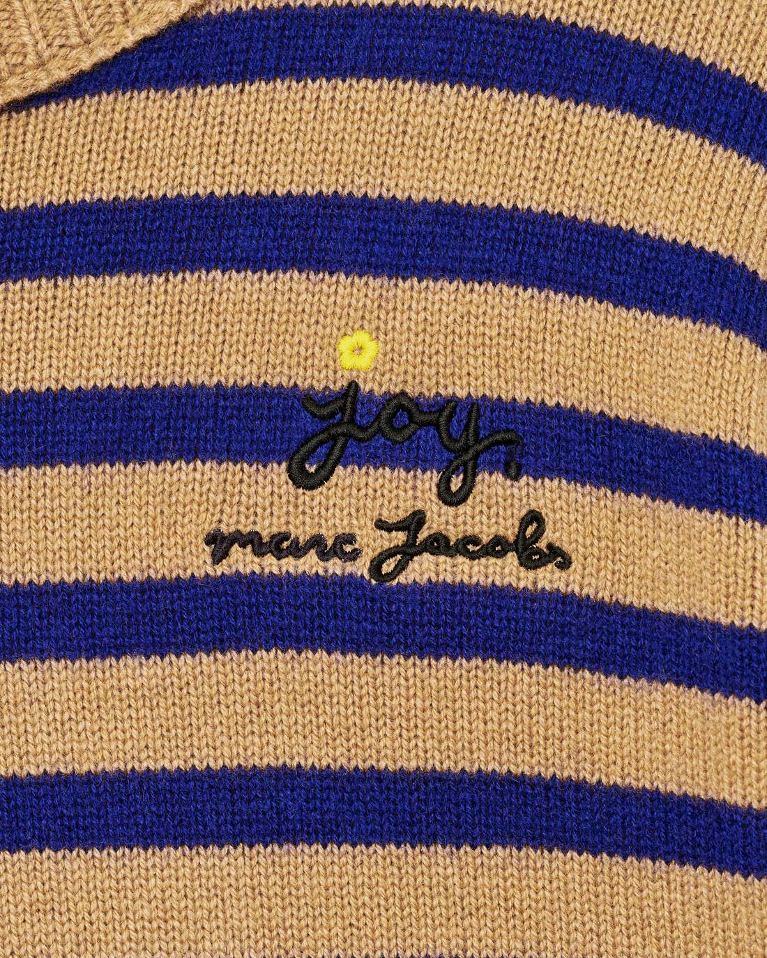 Marc Jacobs Top Pick - Joy Striped Crewneck Camel/Pansy