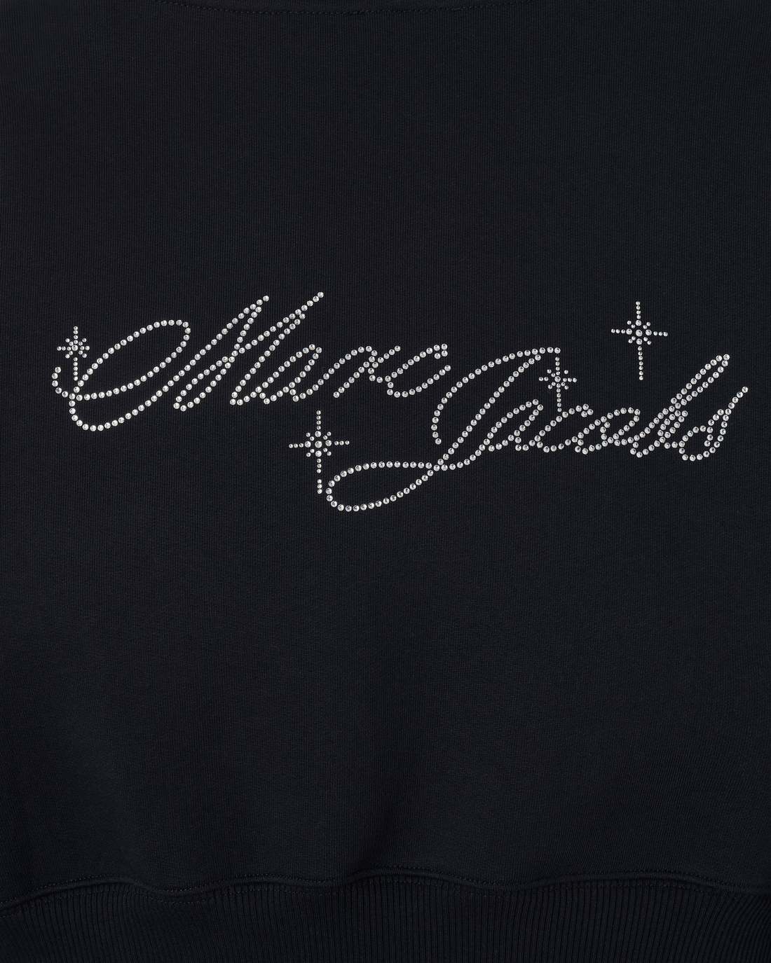 Marc Jacobs Popular - Charm Cropped Hoodie Black