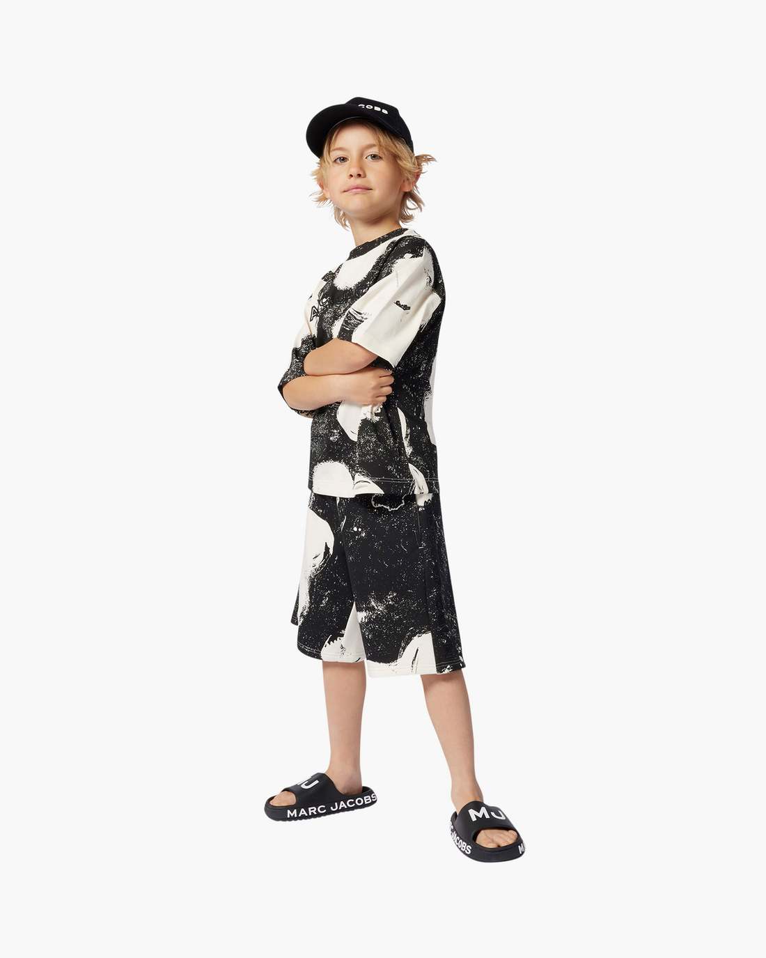 Marc Jacobs Smart Buy - The Daisy Sweatshort Black/White