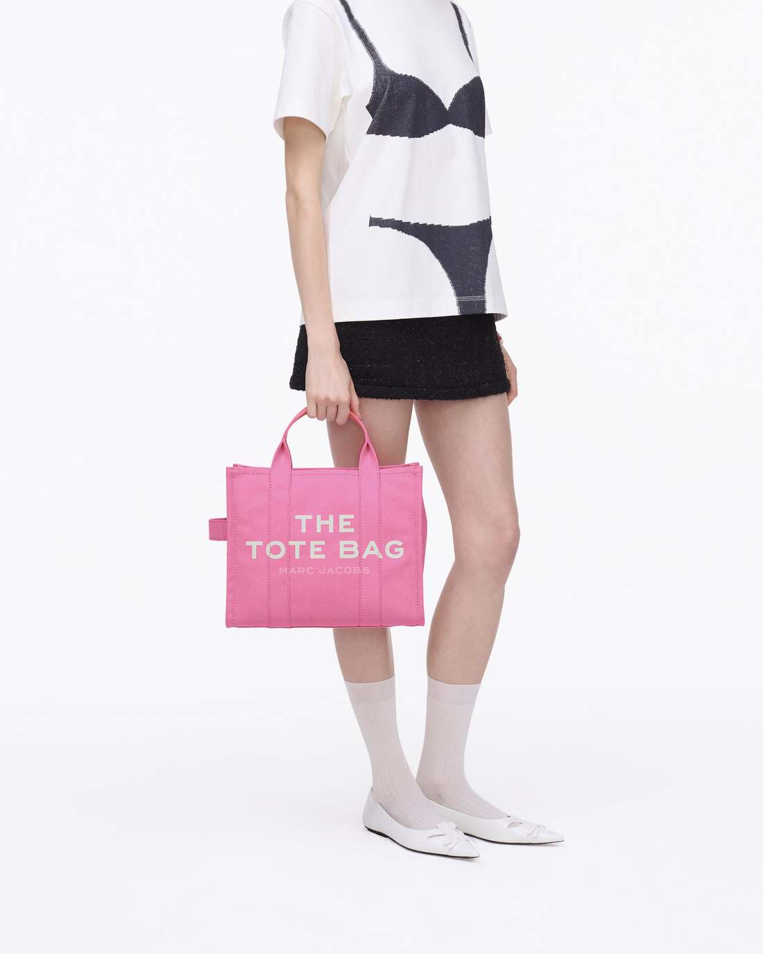 Marc Jacobs Premium - The Canvas Medium Tote Bag Bow Pink