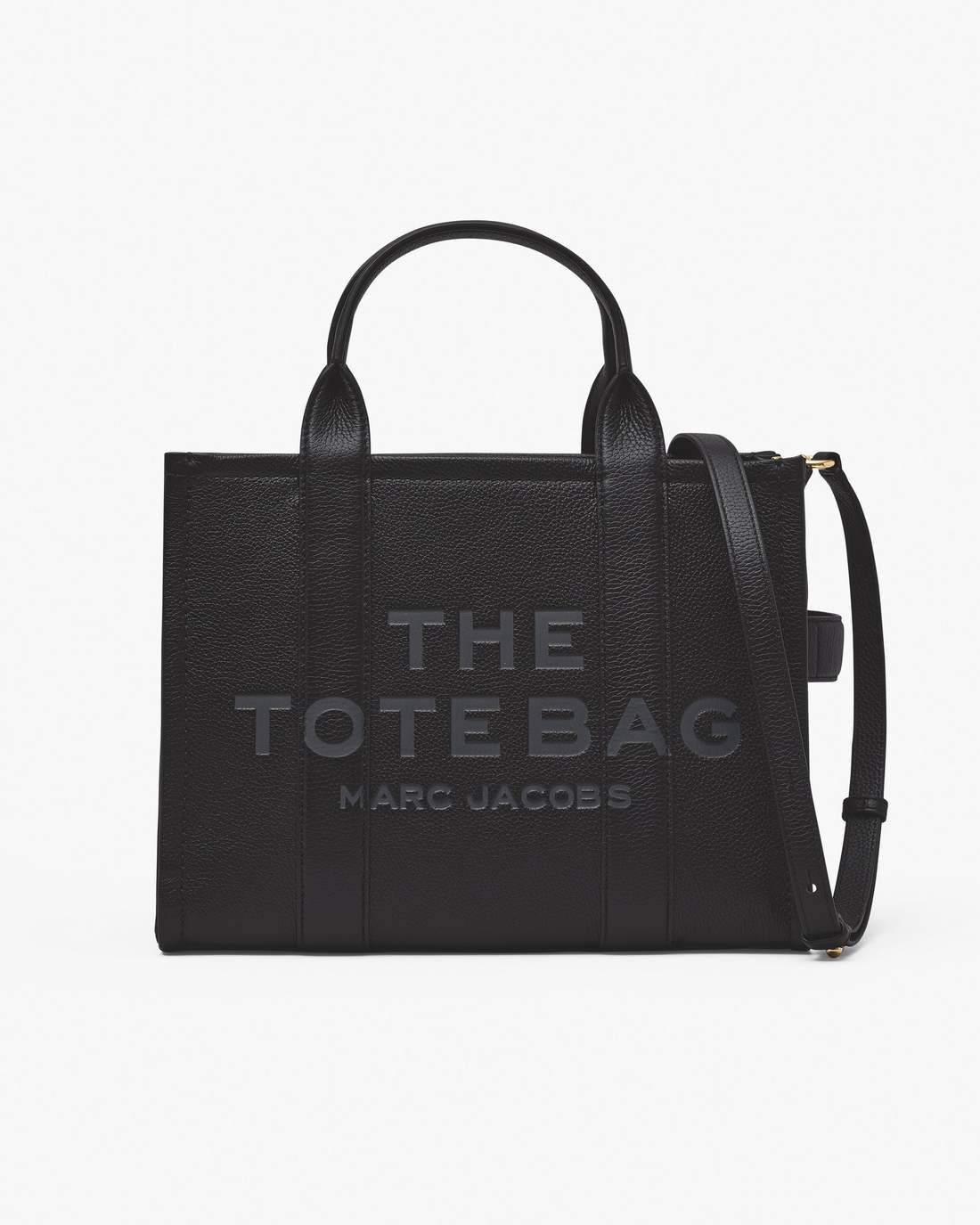 Marc Jacobs Discount - The Leather Medium Tote Bag Black