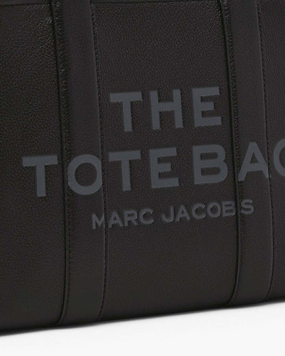 Marc Jacobs Discount - The Leather Medium Tote Bag Black