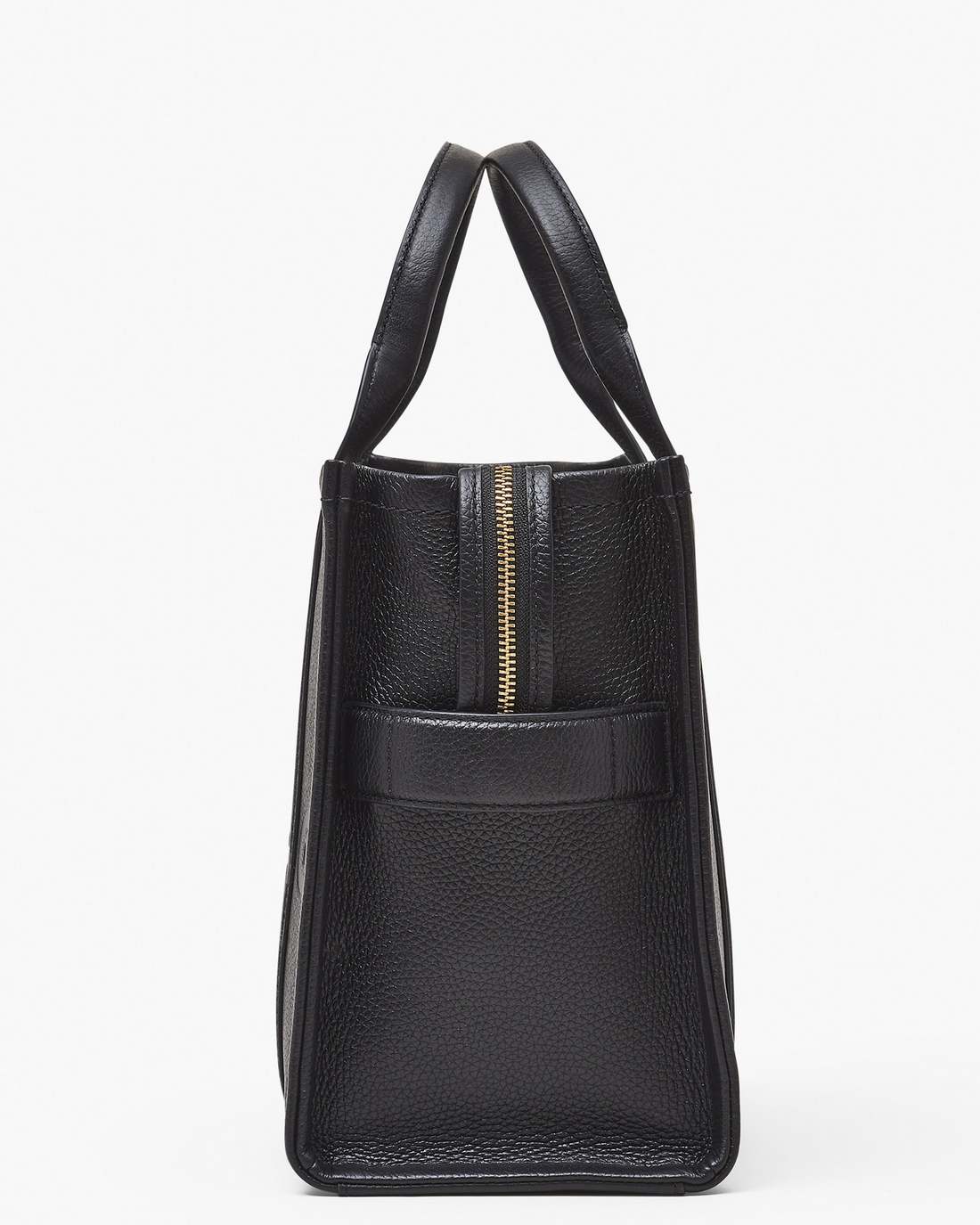 Marc Jacobs Discount - The Leather Medium Tote Bag Black