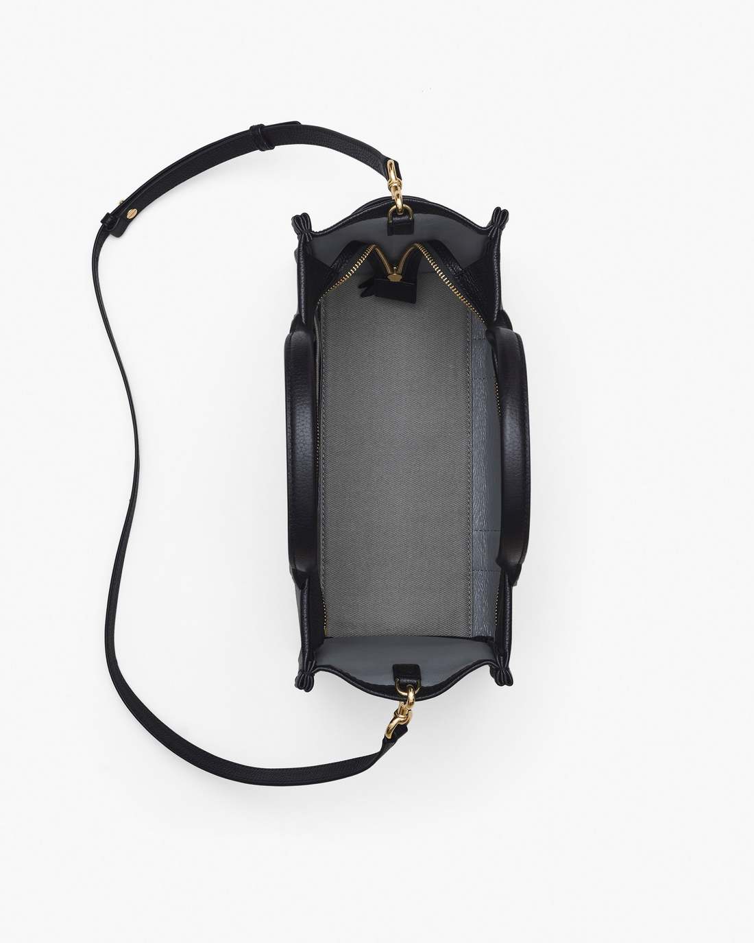 Marc Jacobs Discount - The Leather Medium Tote Bag Black