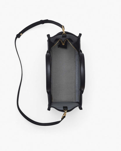 Marc Jacobs Discount - The Leather Medium Tote Bag Black
