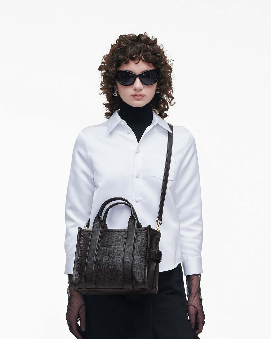 Marc Jacobs Discount - The Leather Small Tote Bag Black