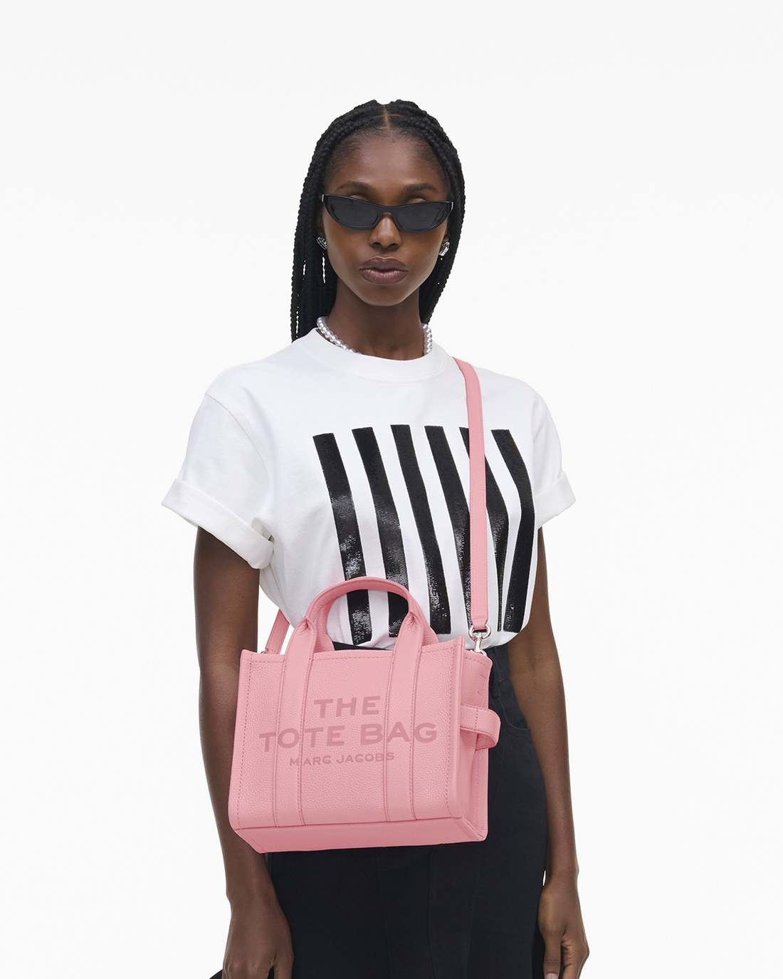 Marc Jacobs Essential - The Leather Small Tote Bag Ribbon Pink