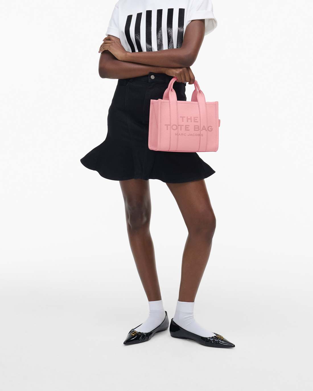 Marc Jacobs Essential - The Leather Small Tote Bag Ribbon Pink