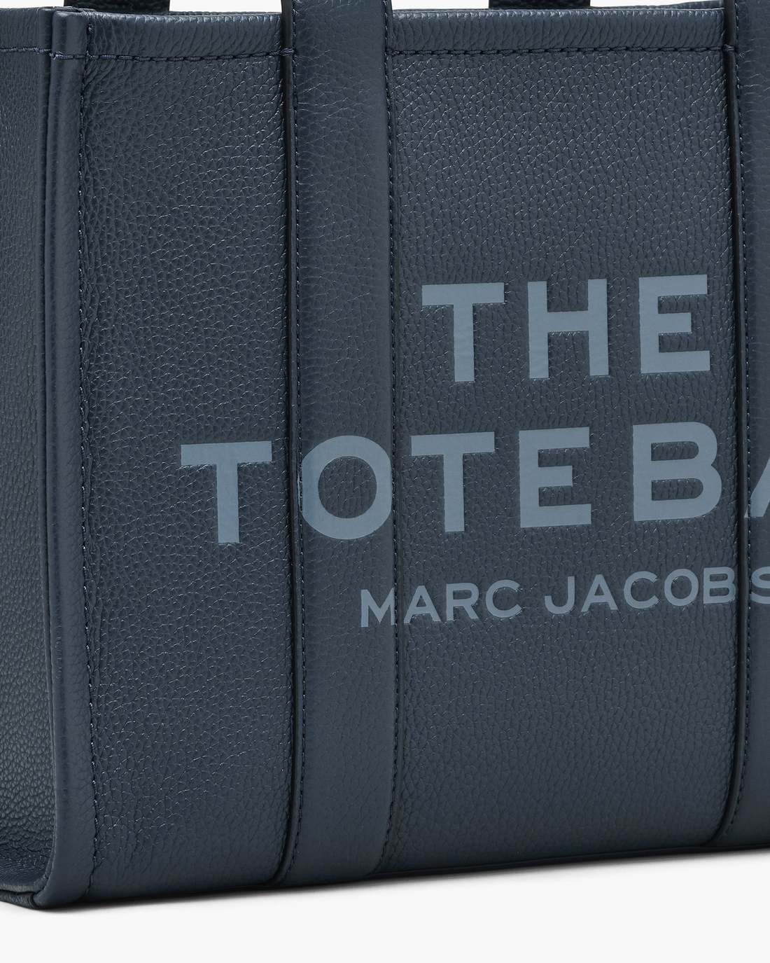 Marc Jacobs Quality - The Leather Medium Tote Bag Blue Sea