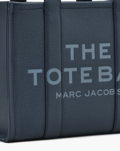 Marc Jacobs Quality - The Leather Medium Tote Bag Blue Sea