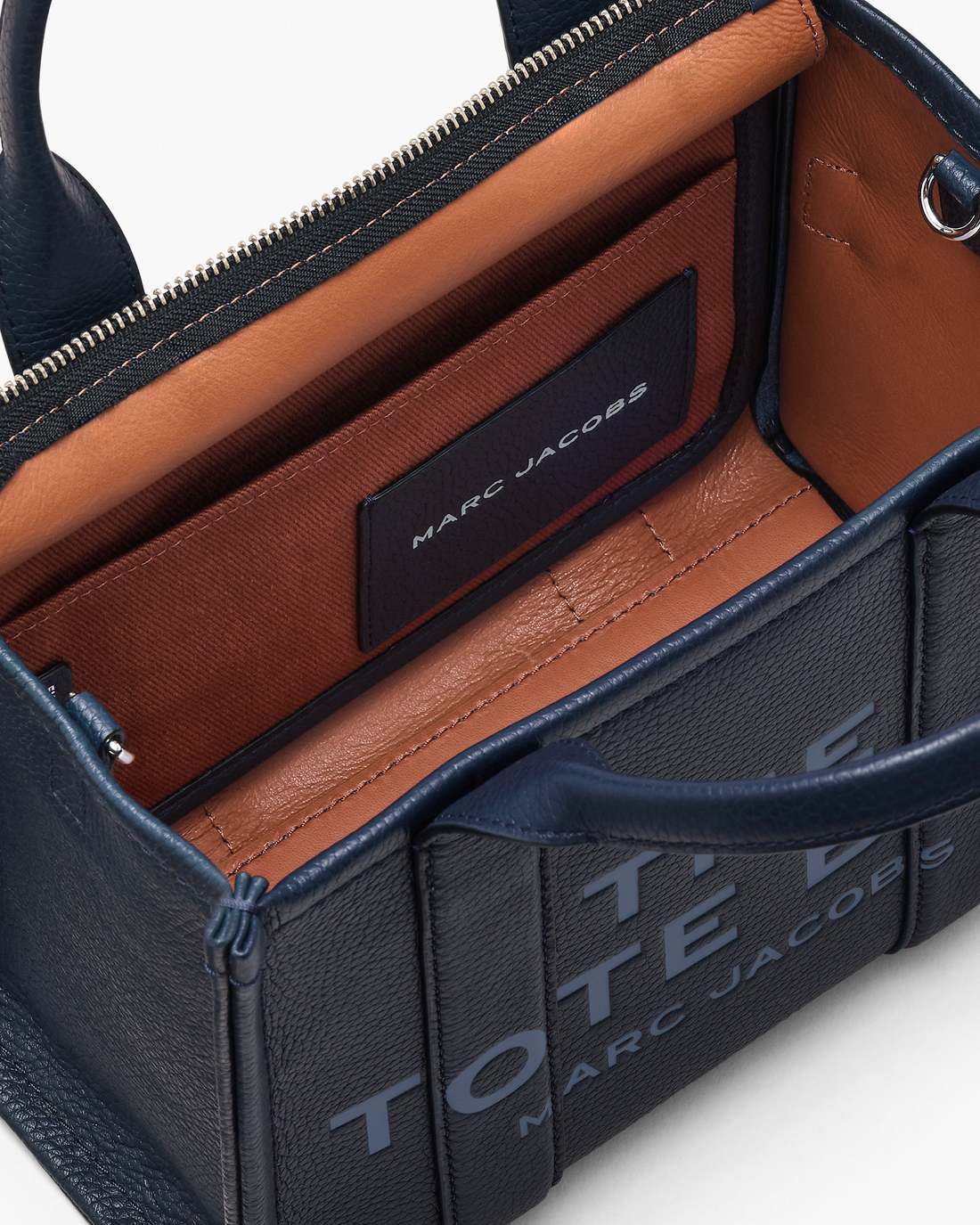 Marc Jacobs Special Offer - The Leather Small Tote Bag Blue Sea