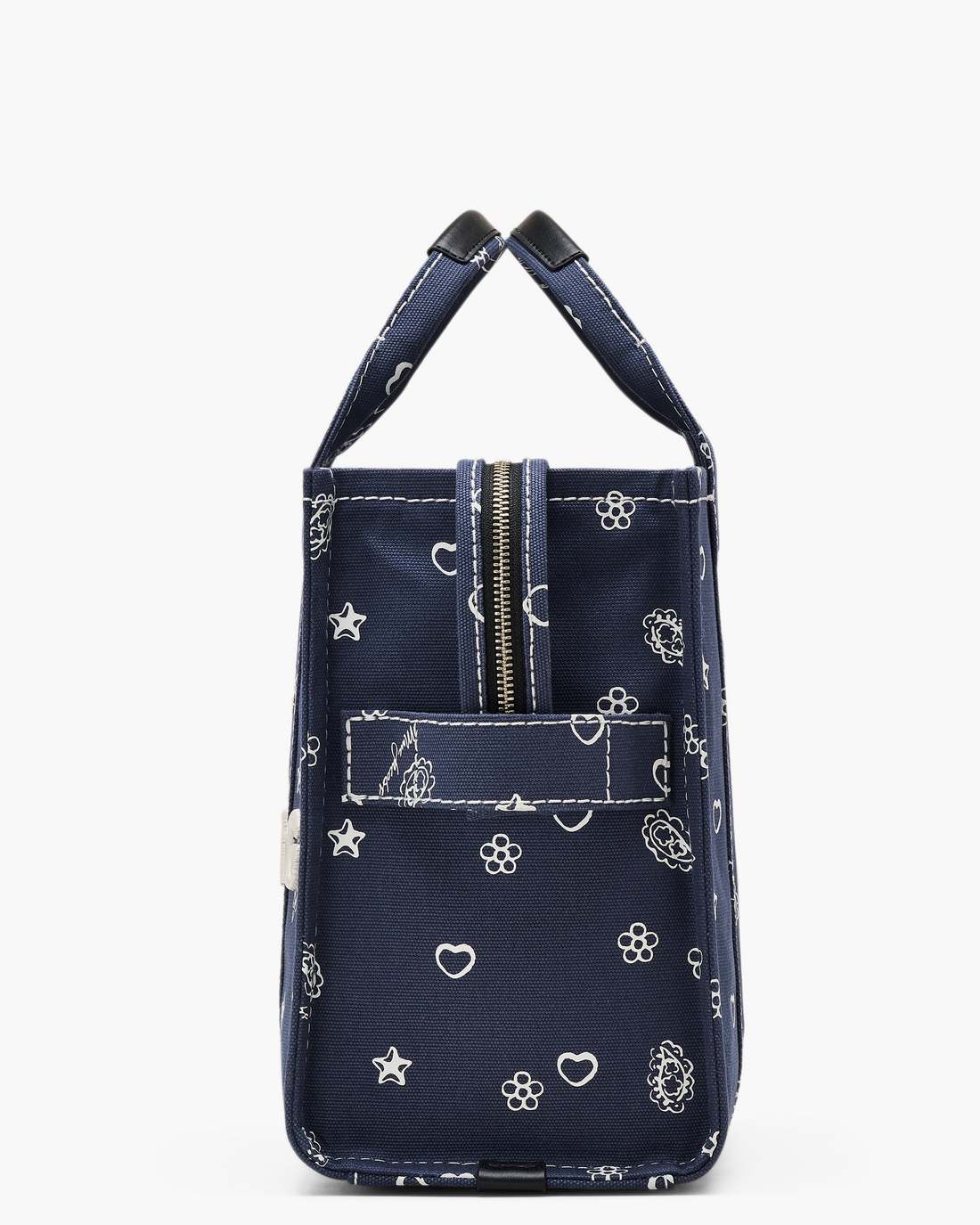 Marc Jacobs Discount - The Bandana Canvas Medium Tote Bag Navy Multi