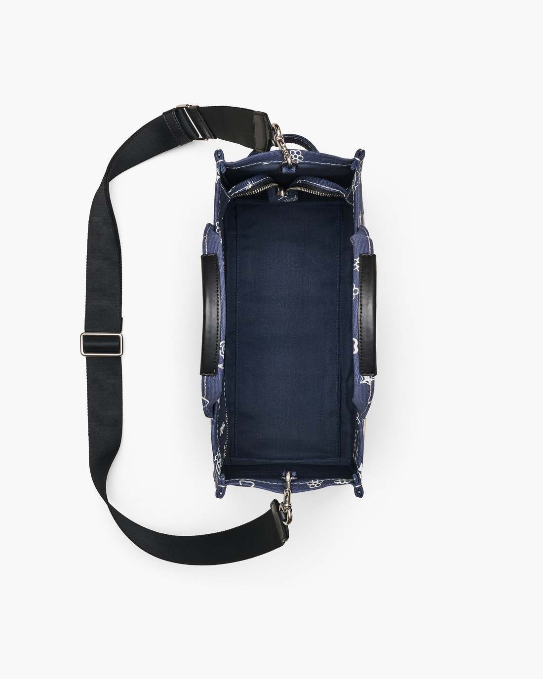 Marc Jacobs Discount - The Bandana Canvas Medium Tote Bag Navy Multi