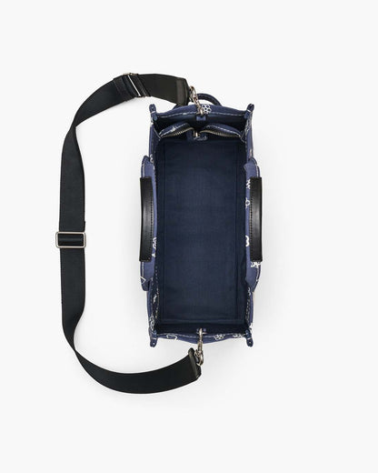 Marc Jacobs Discount - The Bandana Canvas Medium Tote Bag Navy Multi