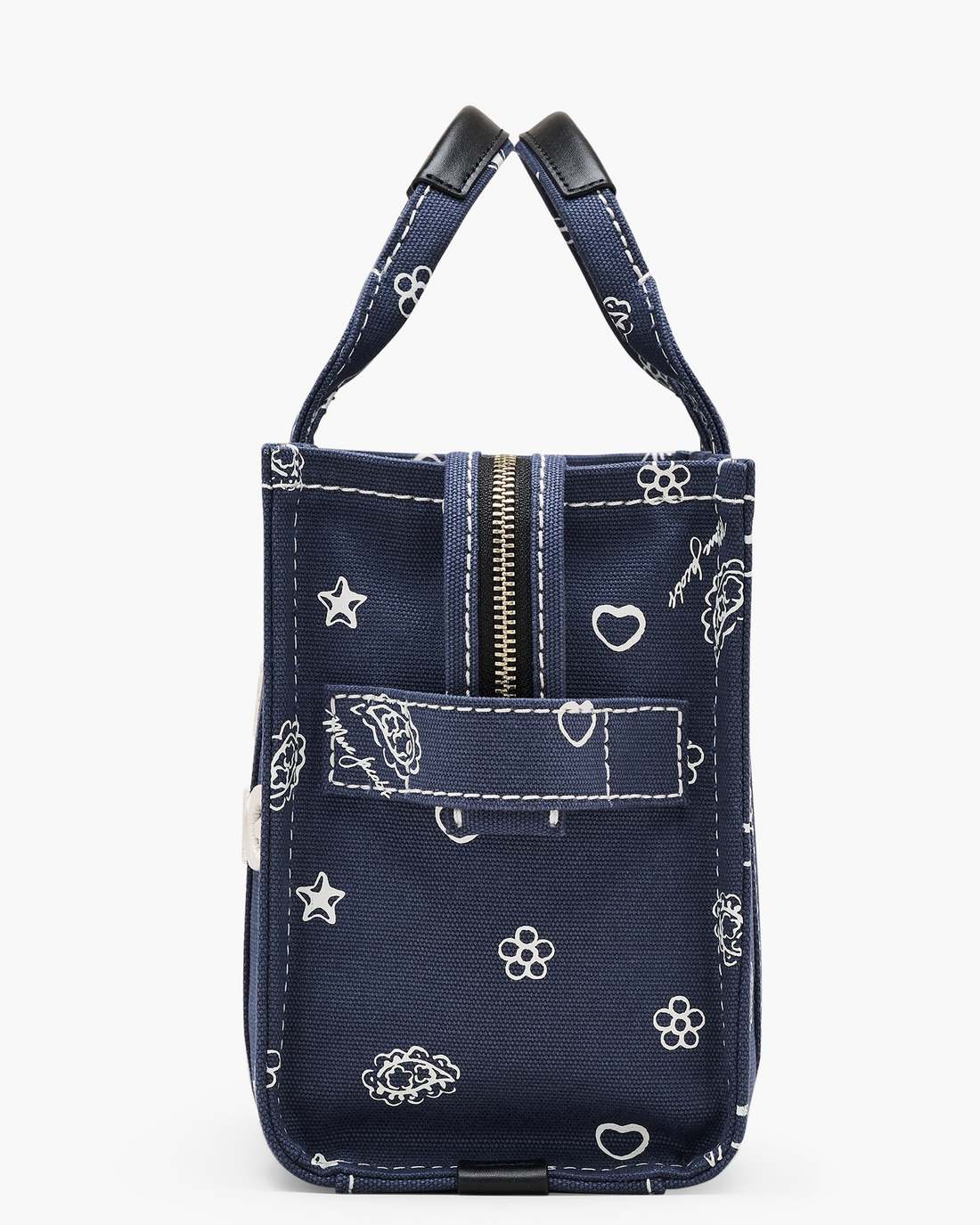 Marc Jacobs Quality - The Bandana Canvas Small Tote Bag Navy Multi