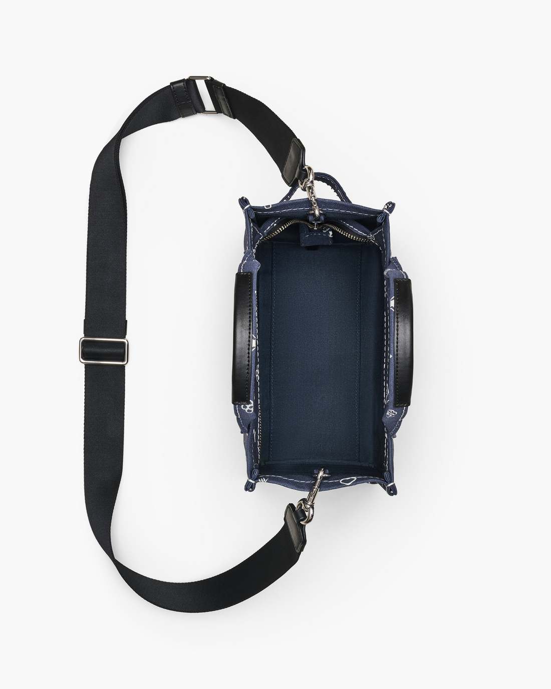 Marc Jacobs Quality - The Bandana Canvas Small Tote Bag Navy Multi