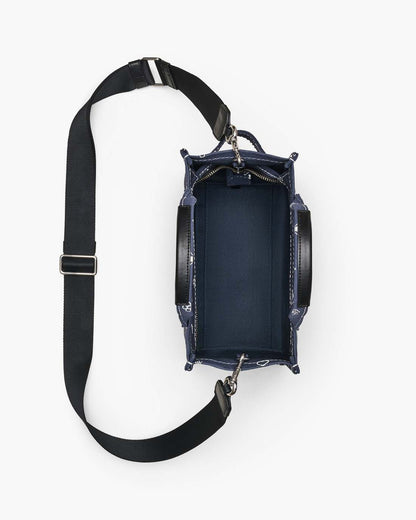 Marc Jacobs Quality - The Bandana Canvas Small Tote Bag Navy Multi