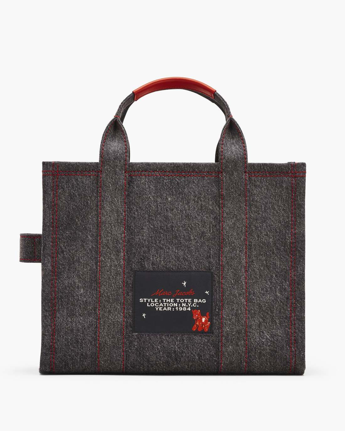 Marc Jacobs New - The Year Of The Horse Canvas Medium Tote Bag Black Multi