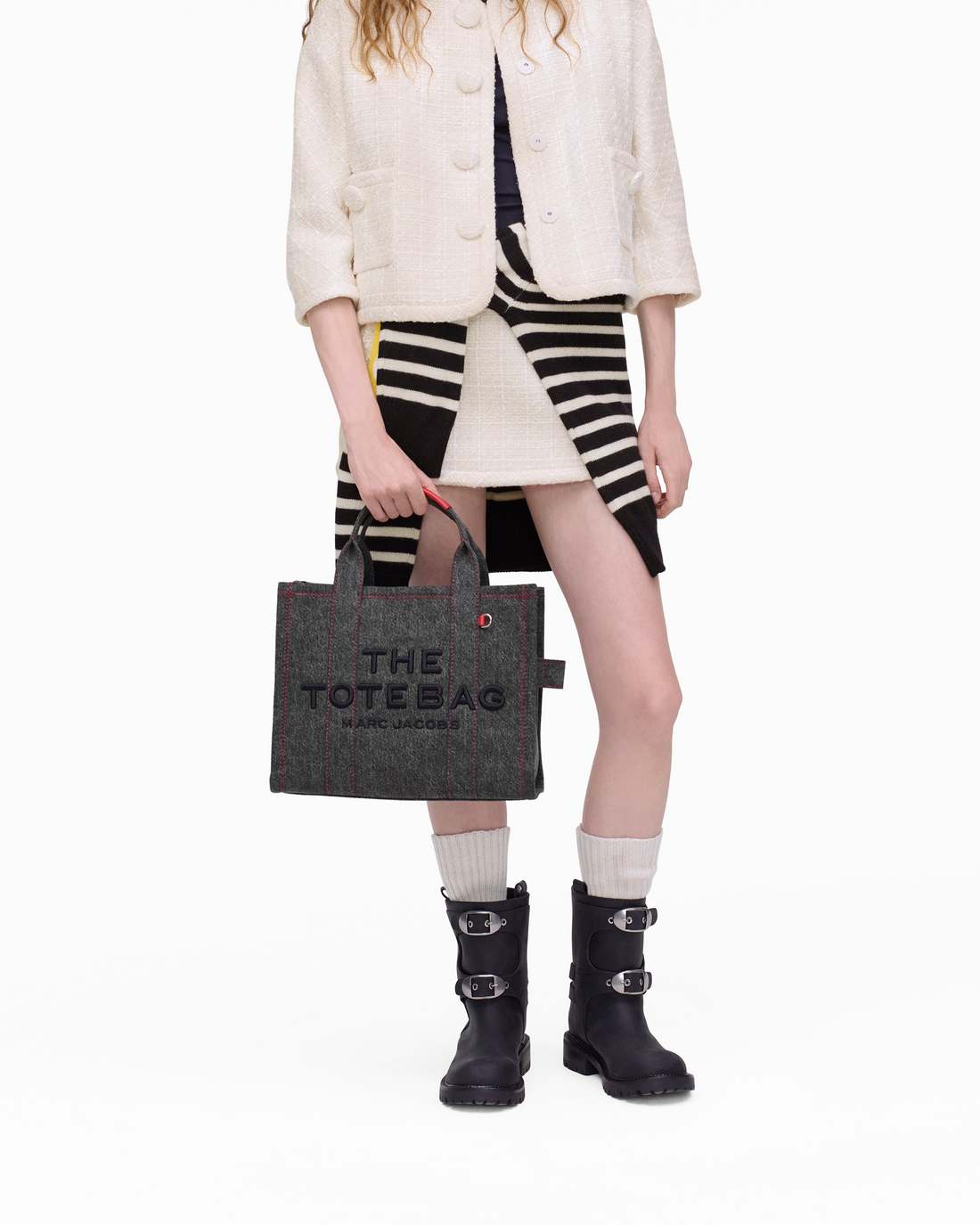 Marc Jacobs New - The Year Of The Horse Canvas Medium Tote Bag Black Multi
