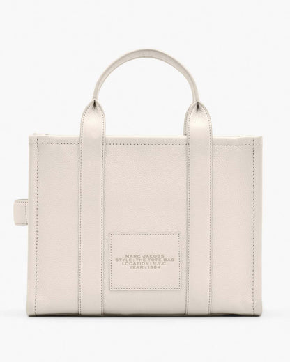 Marc Jacobs Latest - The Leather Medium Tote Bag Cotton/Silver