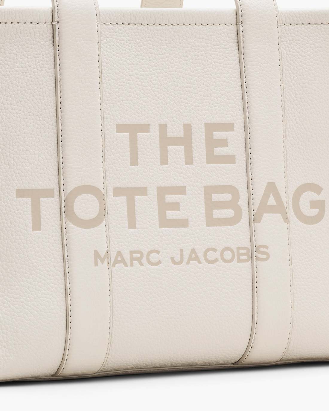 Marc Jacobs Latest - The Leather Medium Tote Bag Cotton/Silver