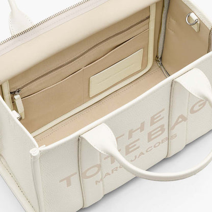 Marc Jacobs Latest - The Leather Medium Tote Bag Cotton/Silver