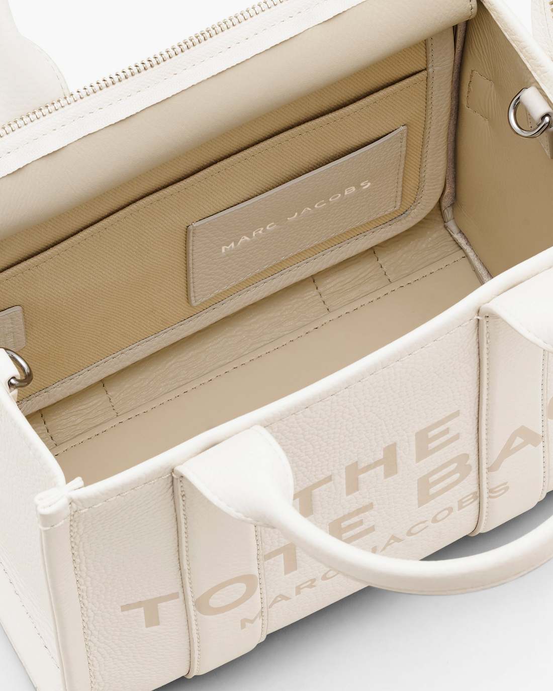 Marc Jacobs Everyday - The Leather Small Tote Bag Cotton/Silver