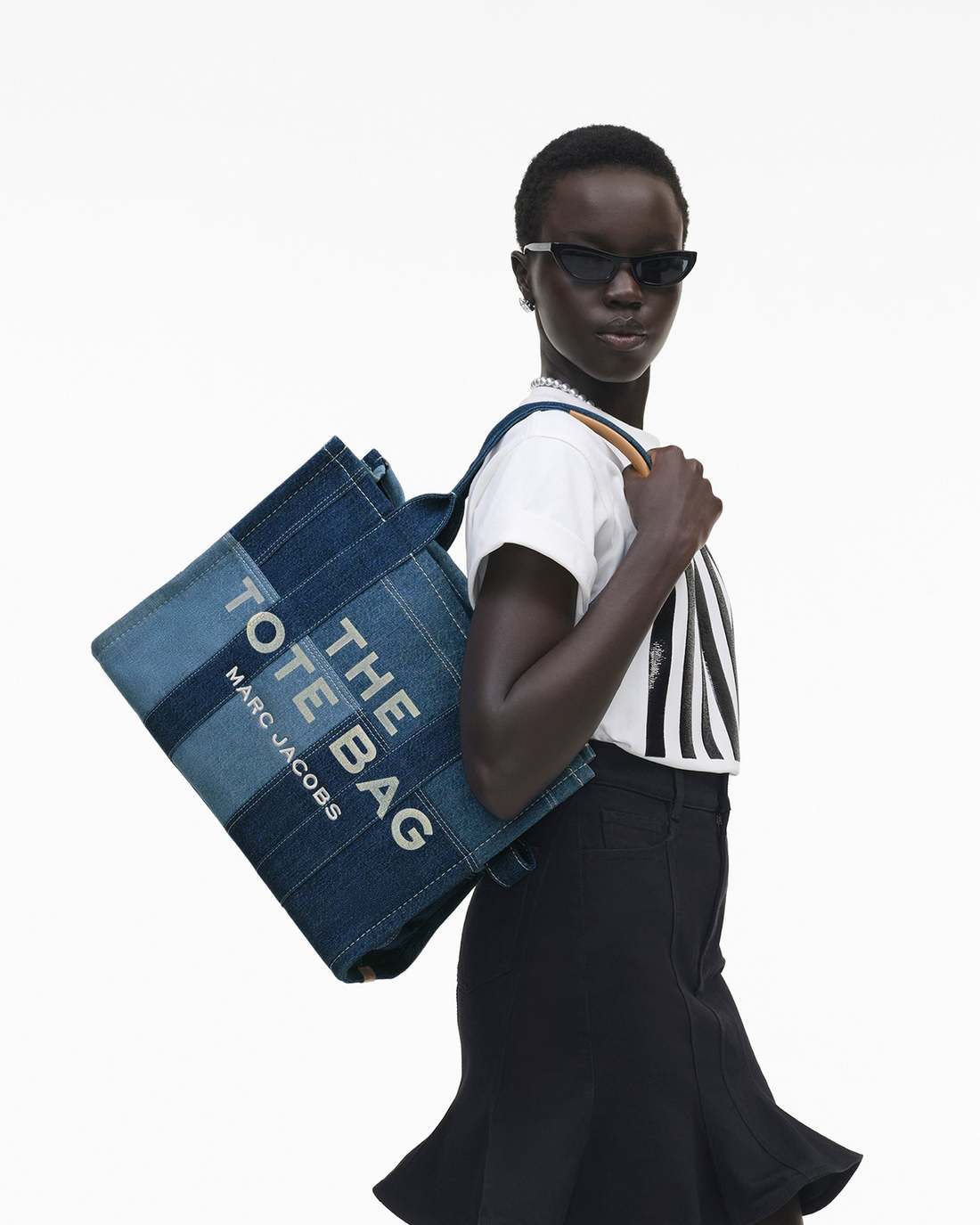 Marc Jacobs Essential - The Denim Large Tote Bag Blue Denim