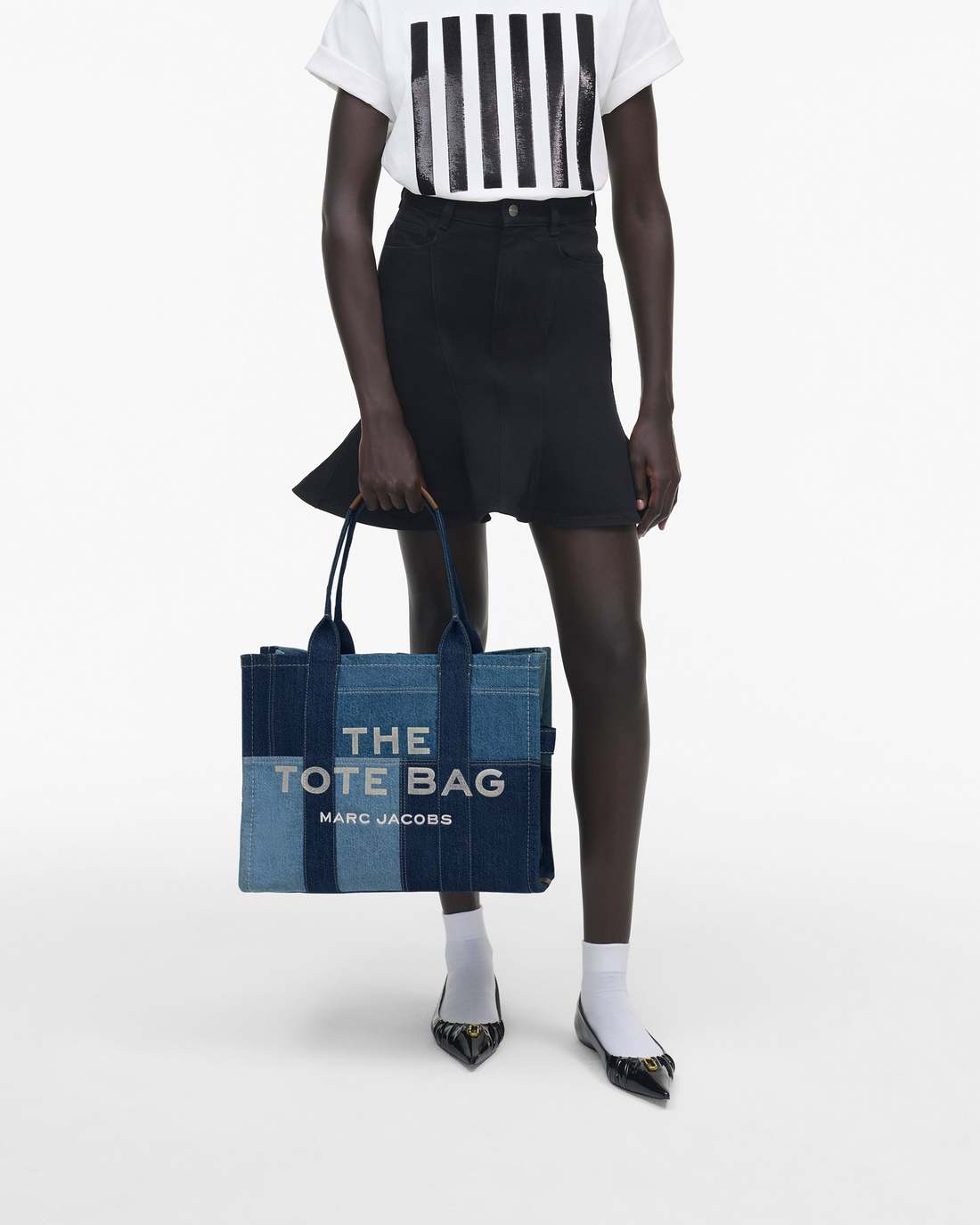 Marc Jacobs Essential - The Denim Large Tote Bag Blue Denim