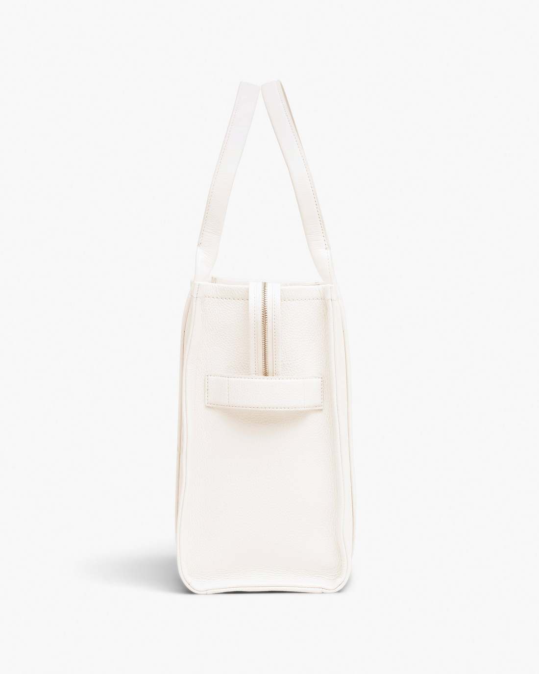 Marc Jacobs New - The Leather Large Tote Bag Cotton/Silver