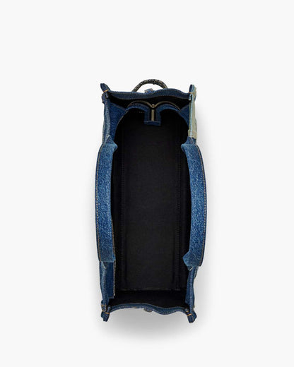 Marc Jacobs Hot Sale - The Deconstructed Denim Large Tote Bag Indigo Multi