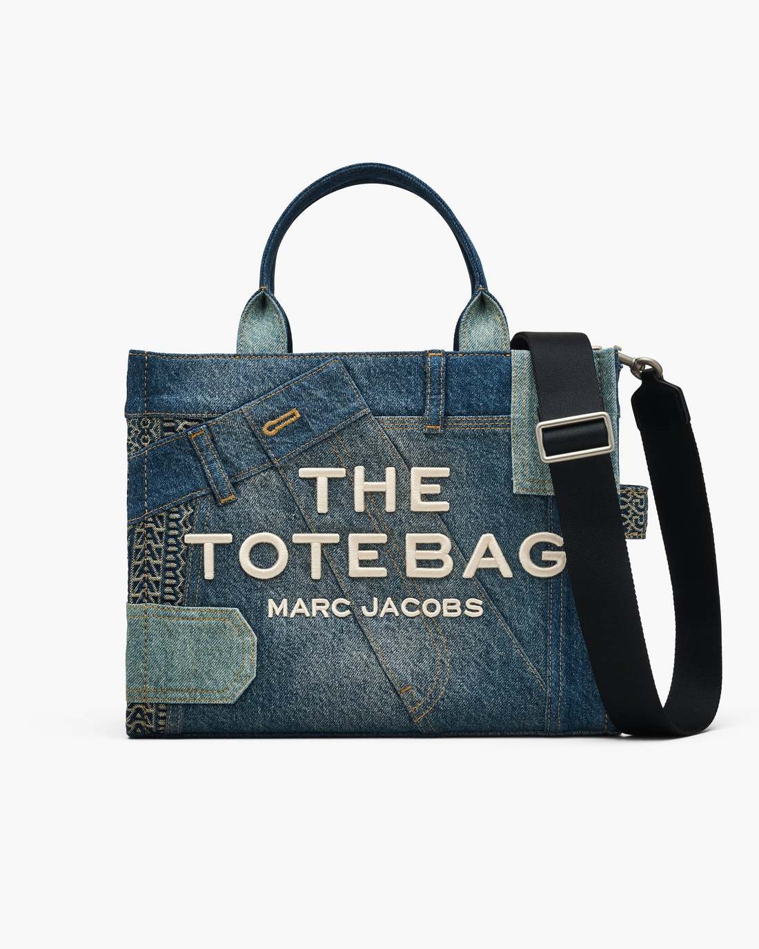 Marc Jacobs Best Seller - The Deconstructed Denim Medium Tote Bag Indigo Multi
